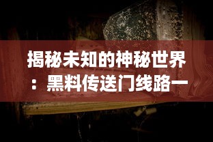 揭秘未知的神秘世界：黑料传送门线路一的秘密线路与神秘运营背后的故事 v5.7.1下载