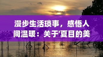 漫步生活琐事，感悟人间温暖：关于'夏目的美丽日记'中平凡生活的深度解读