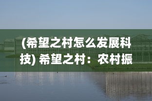 (希望之村怎么发展科技) 希望之村：农村振兴的新模式与社区发展的启示