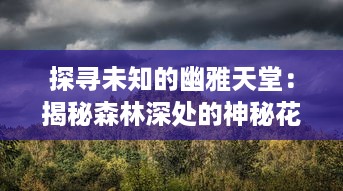 探寻未知的幽雅天堂：揭秘森林深处的神秘花园与其隐藏的神奇生态世界 v1.4.2下载