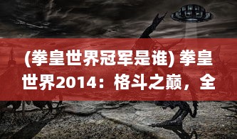 (拳皇世界冠军是谁) 拳皇世界2014：格斗之巅，全球玩家激战彰显最强拳皇荣耀