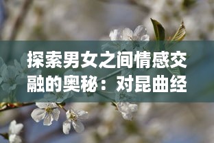 探索男女之间情感交融的奥秘：对昆曲经典梅花三弄 深层含义的解读