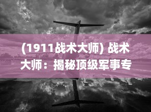 (1911战术大师) 战术大师：揭秘顶级军事专家的策略思考与战局应对