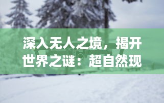 深入无人之境，揭开世界之谜：超自然现象与灵魂异象的科学探灵之旅