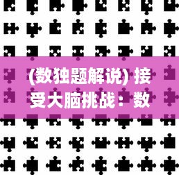 (数独题解说) 接受大脑挑战：数独谜题解决方案与策略的深度探索及应用