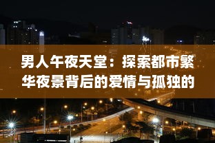 男人午夜天堂：探索都市繁华夜景背后的爱情与孤独的真实面貌