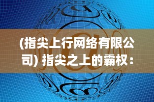 (指尖上行网络有限公司) 指尖之上的霸权：一个现代网络君王的崛起与卓越之路