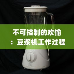 不可控制的欢愉：豆浆机工作过程中，豆浆爆溢出来的瞬间探寻 v0.1.9下载