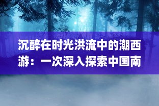 沉醉在时光洪流中的潮西游：一次深入探索中国南方传统文化魅力之旅