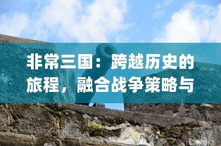 非常三国：跨越历史的旅程，融合战争策略与人物情感的极致现实主义体验