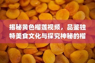 揭秘黄色榴莲视频，品鉴独特美食文化与探究神秘的榴莲世界