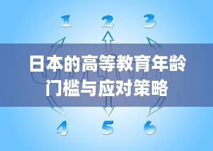 日本的高等教育年龄门槛与应对策略