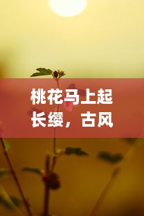 桃花马上起长缨，古风情缘的唯美画卷