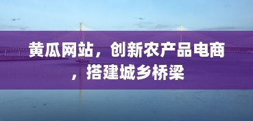 黄瓜网站，创新农产品电商，搭建城乡桥梁