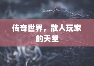 传奇世界，散人玩家的天堂